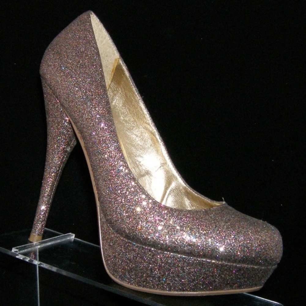 Steve Madden Caryssa Glitter Pump Heel